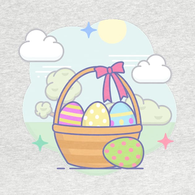 Easter basket in spring by derE